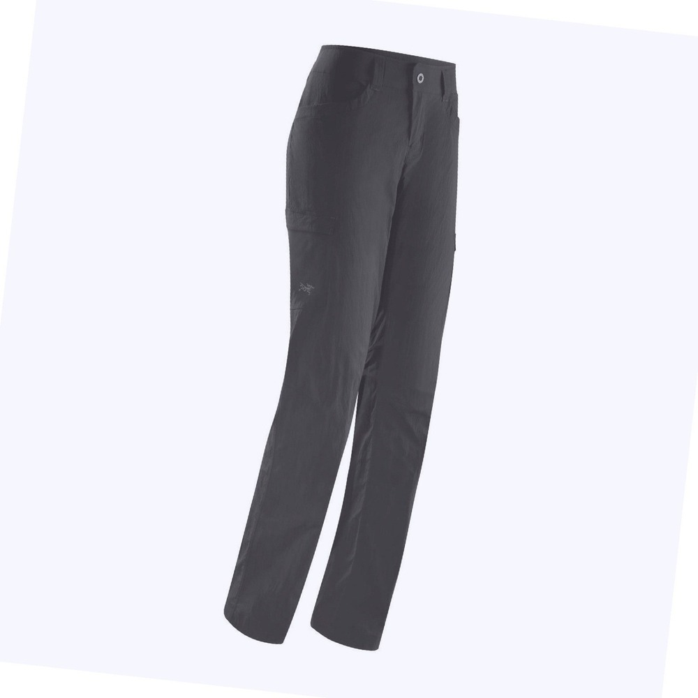 Arcteryx Parapet Cargo Pants Womens 6 dark gray Hiking Technical Straight Leg